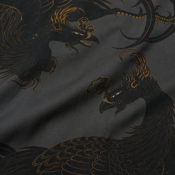 GAKKIN x BUDSPOOL 黒瑞鳥 HAWAIIAN SHIRT BLACK – GXX