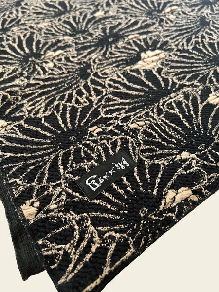 Gakkin JACQUARD LOTUS LEAVES STOLE舐達麻 - spacioideal.com