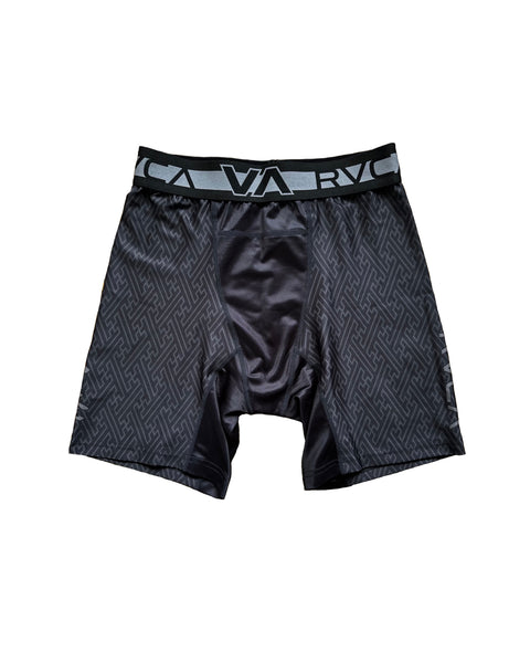 RVCA KRAZY BEEボクシングショーツ 黒/グレー ハーフパンツ XL