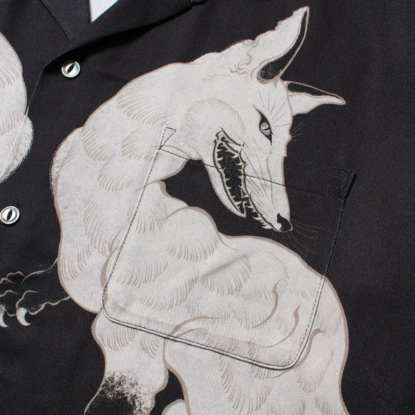 GAKKIN × BUDSPOOL 白墨狐 HAWAIIAN SHIRT GAKKIN × BUDSPOOL 白墨狐 L/S HAWAIIAN SHIRT – GXX