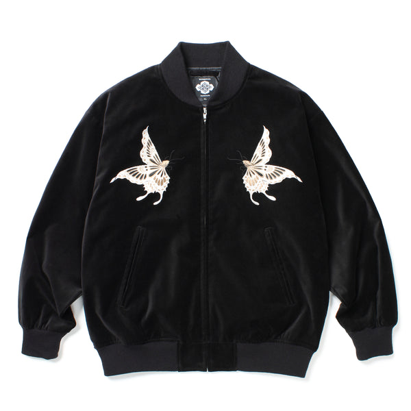 GAKKIN × BUDSPOOL 白二蝶 VELVETEEN SOUVENIR JACKET – GXX