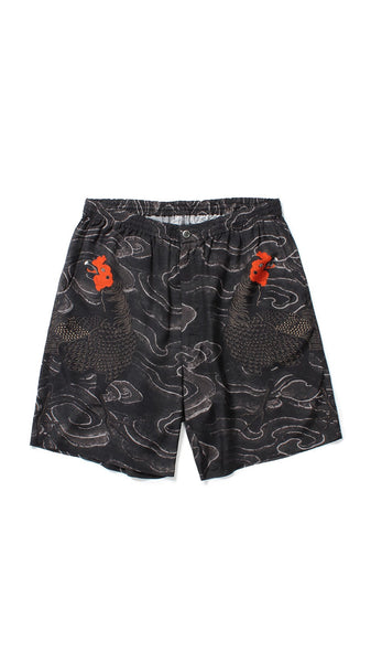 GAKKIN × BUDSPOOL 渦軍鶏 HAWAIIAN SHORTS – GXX