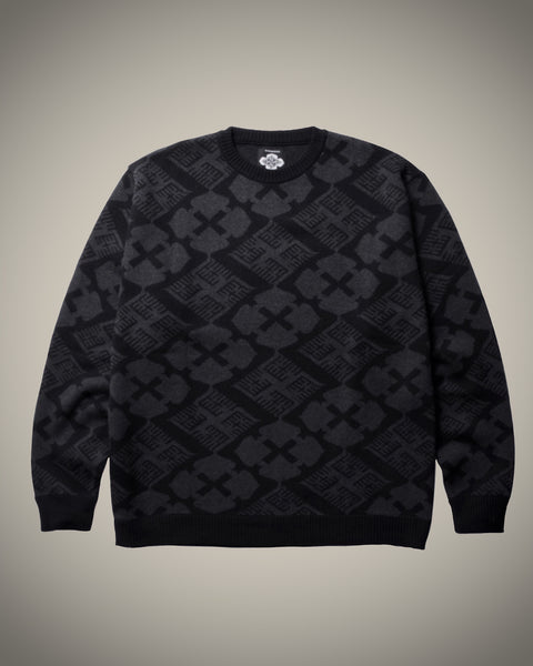 BUDSPOOL x GAKKIN JACQUARD CREW NECK SWEATER – GXX