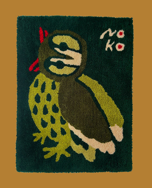 「猫とインコとイングリッシュコッカーのいる寝室」 アクリル画 原画 F8 猫とインコとイングリッシュコッカーのいる寝室」 アクリル画
