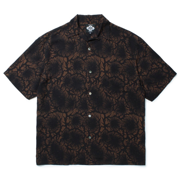 松煙墨　HAWAIIAN SHIRT BROWN