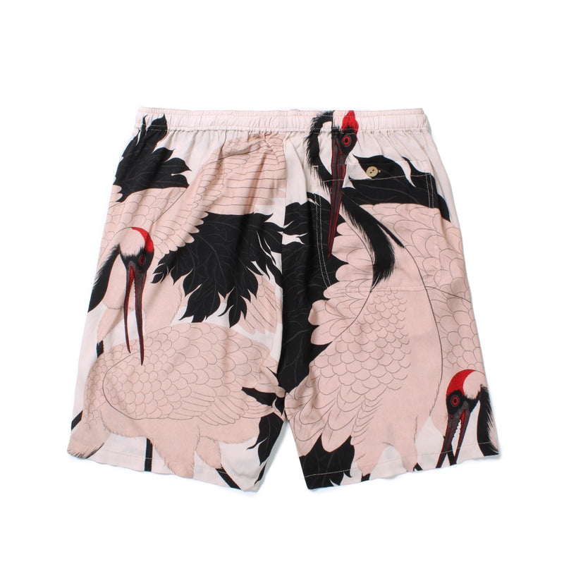 赤目鶴 HAWAIIAN SHORTS OFF WHITE