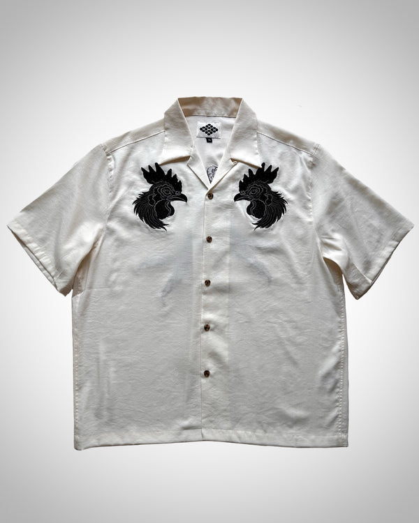 NIWATORI EMBROIDERY WHITE SHIRT