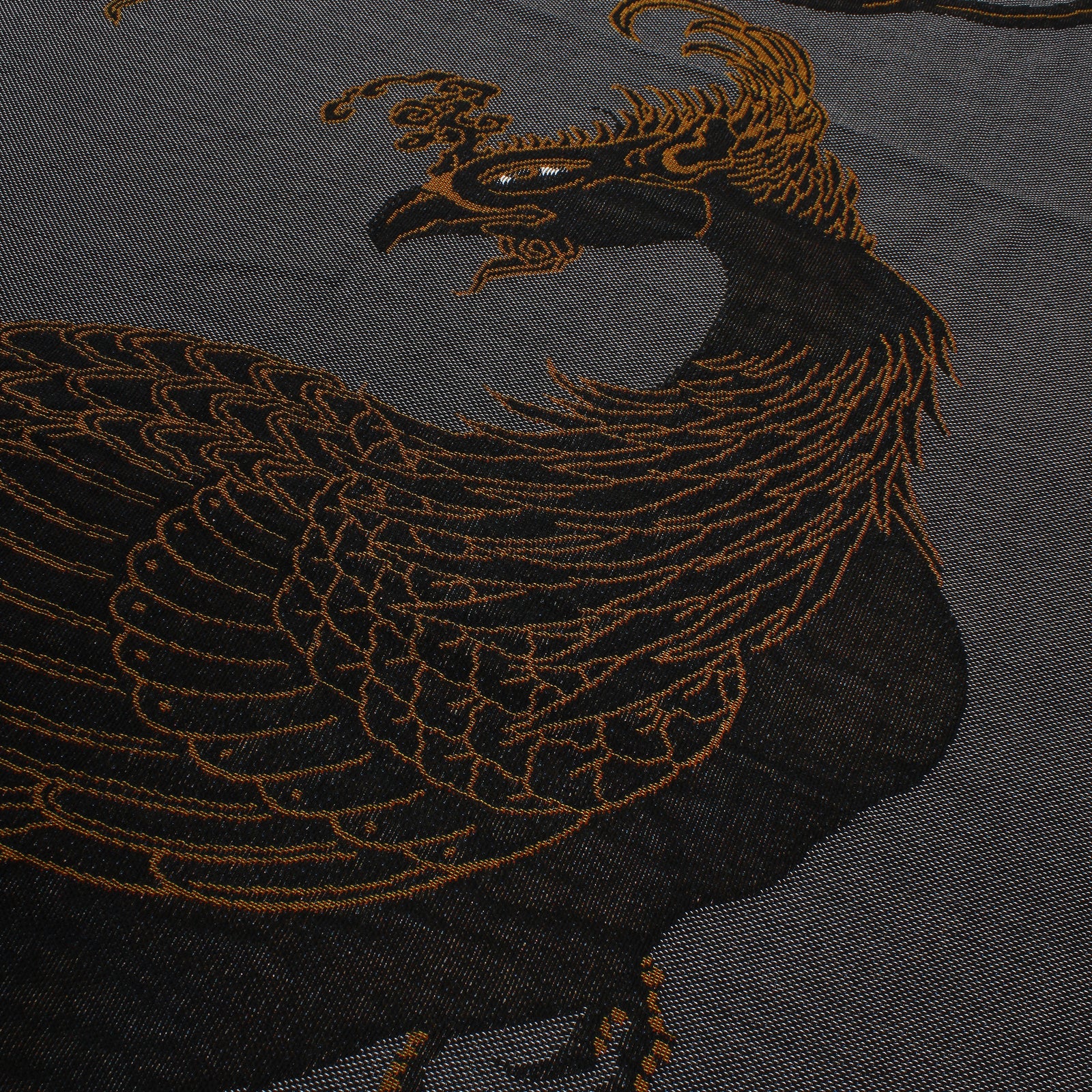 GAKKIN ✕ BUDSPOOL 黒瑞鳥JACQUARD RUG – GXX
