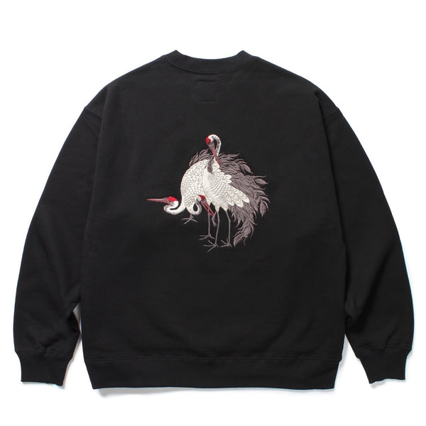 赤目鶴CREW NECK SWEAT SHIRT