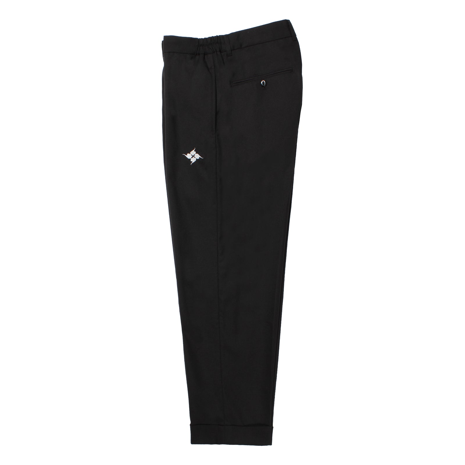 GAKKIN × BUDSPOOL LINEN WOOL TUCK TROUSERS – GXX