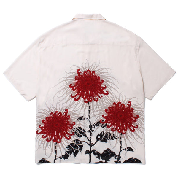 日章菊　HAWAIIAN SHIRT OFF WHITE