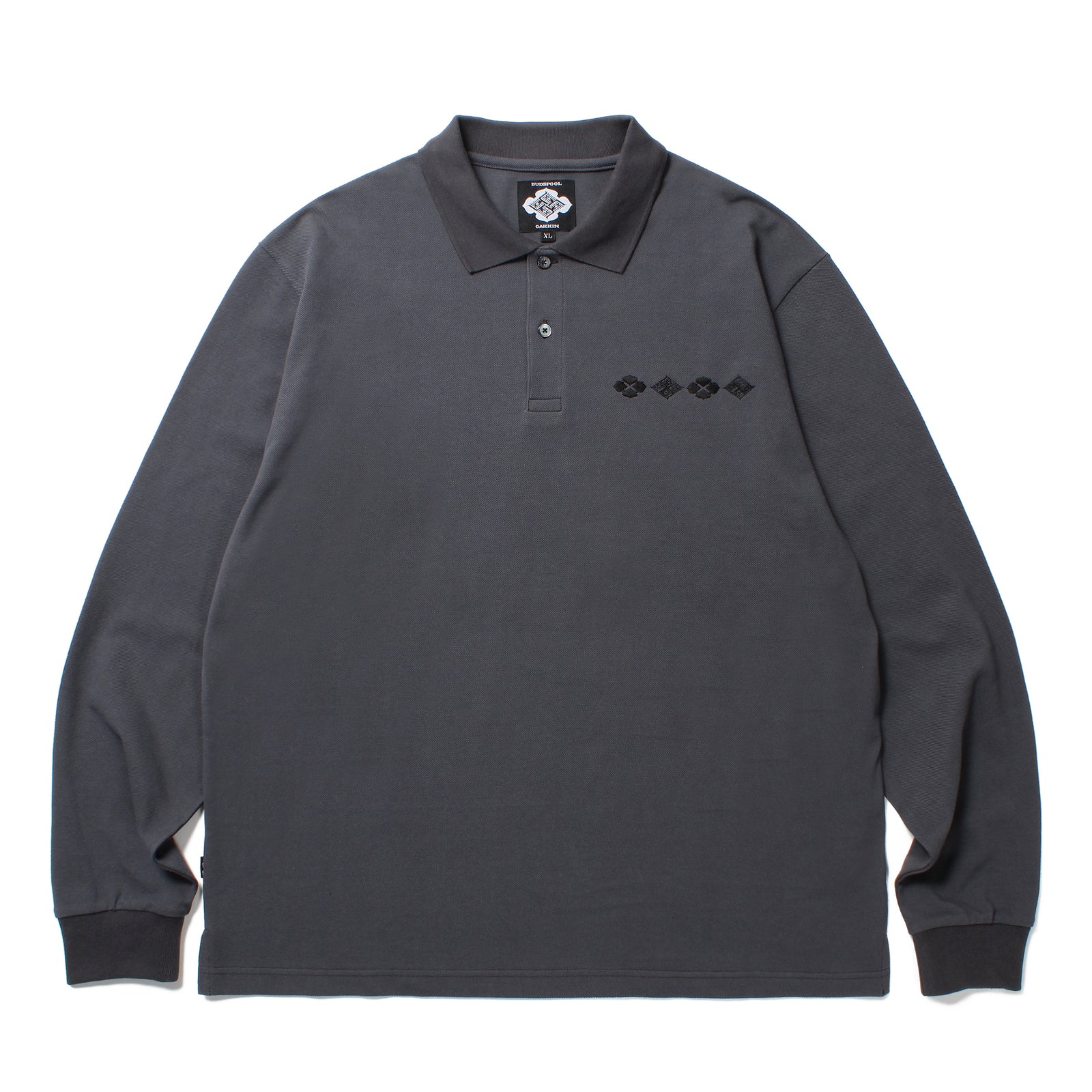 GAKKIN × BUDSPOOL 花罰家紋 L/S POLO SHIRT – GXX