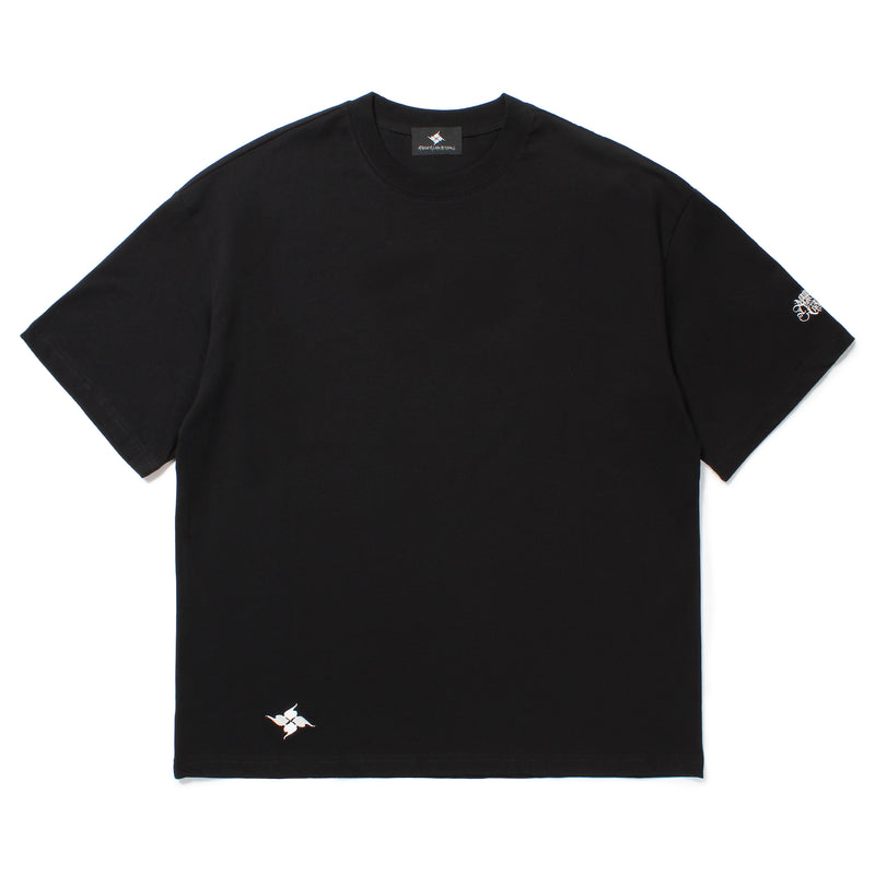 GAKKIN × BUDSPOOL 風花罰 EMBROIDERY S/S TEE BLACK – GXX