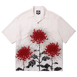 日章菊　HAWAIIAN SHIRT OFF WHITE