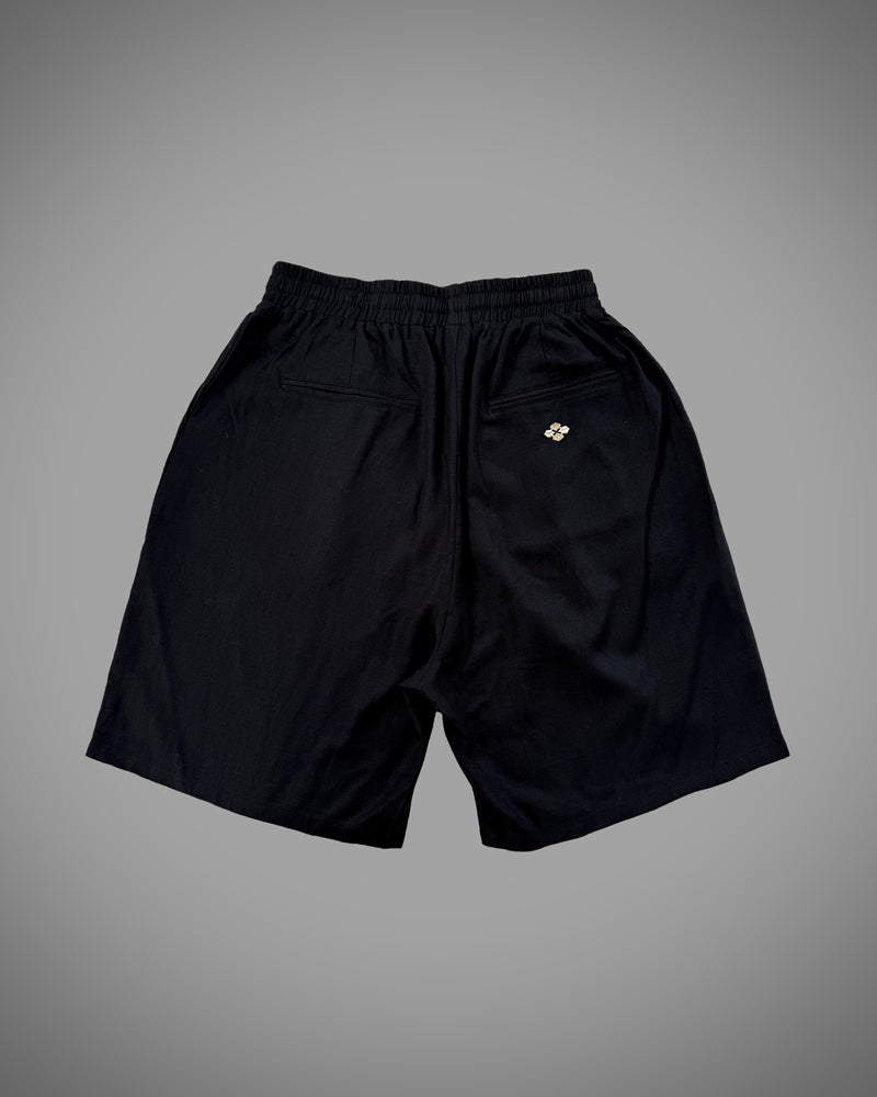 雷鳴 LIGHTNING EMBROIDERY SHORTS BLACK – GXX