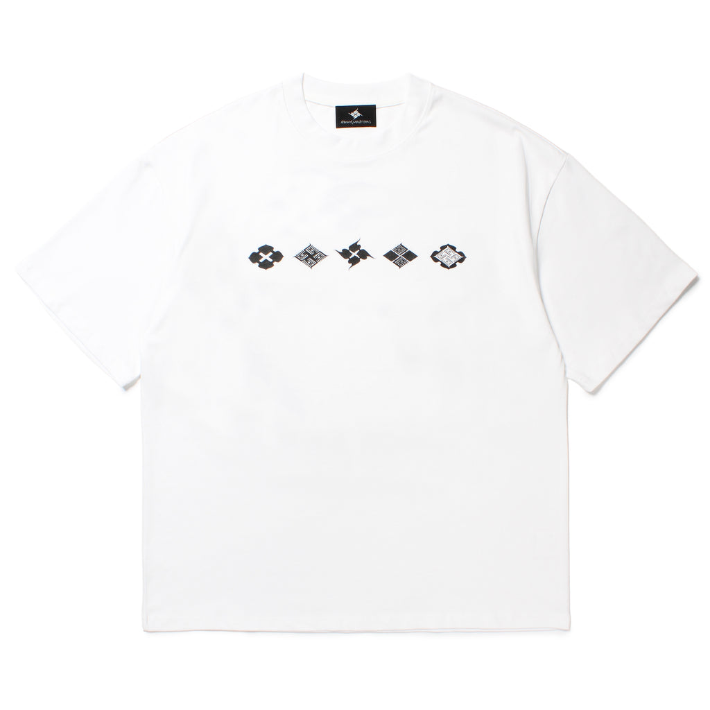 GAKKIN x BUDSPOOL 花罰家紋 S/S TEE WHITE – GXX