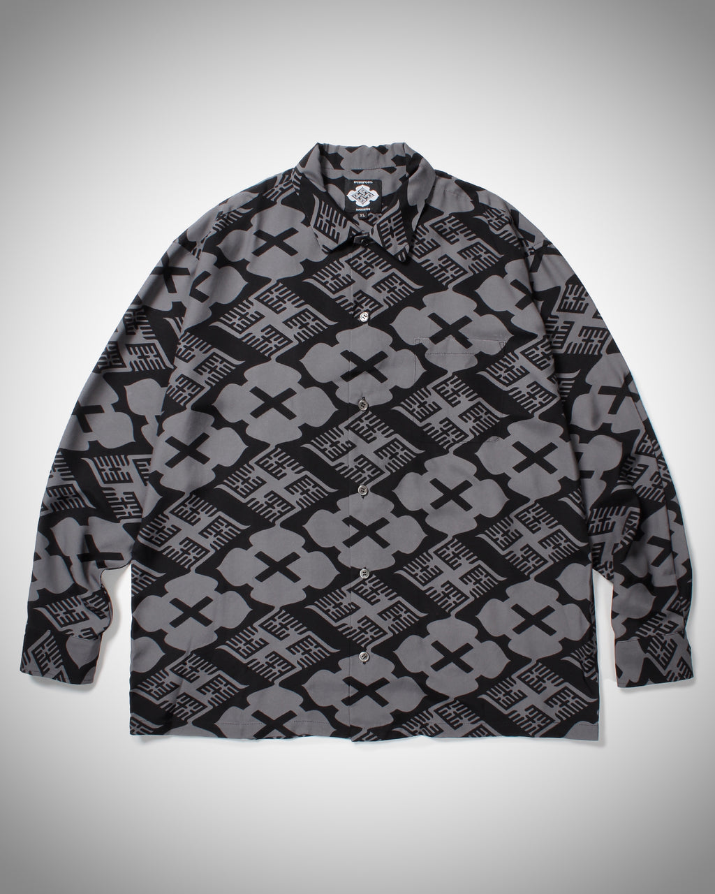 GAKKIN × BUDSPOOL 花罰家紋 L/S HAWAIIAN SHIRT – GXX