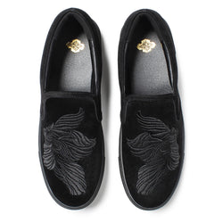 廻り花 EMBROIDERY SLIP-ON