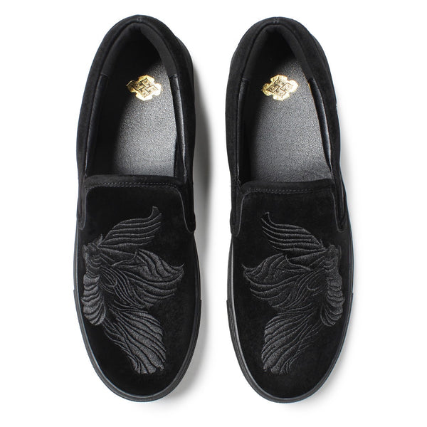 廻り花 EMBROIDERY SLIP-ON