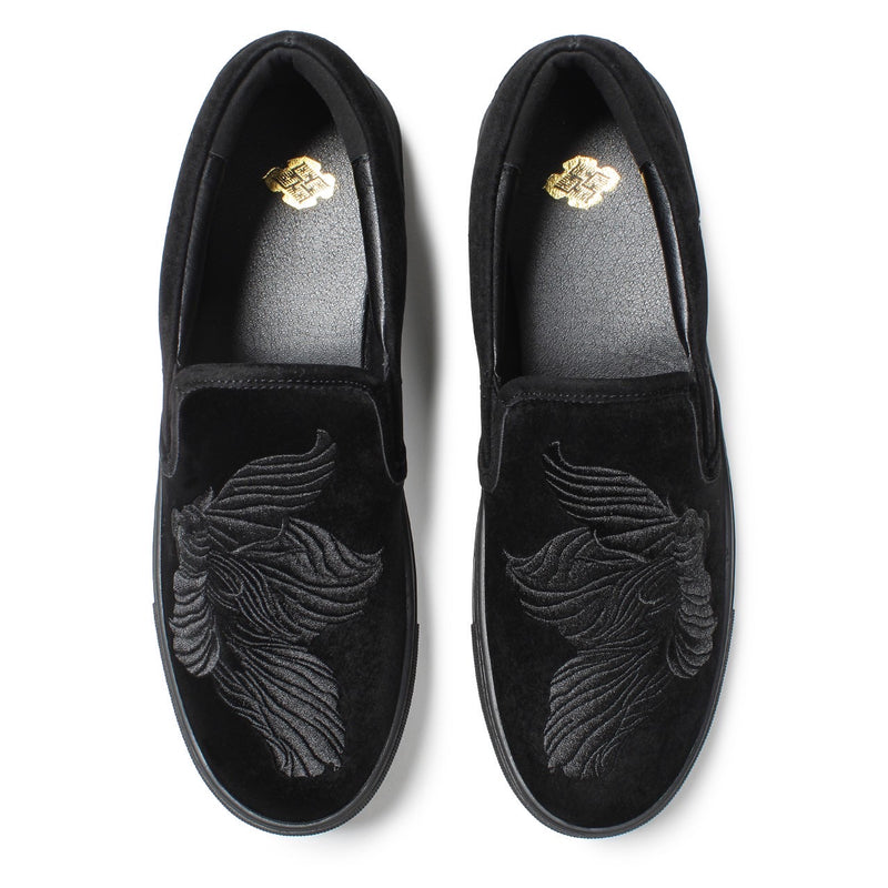 廻り花 EMBROIDERY SLIP-ON