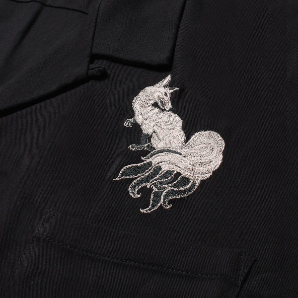白墨狐　EMBROIDERY 50'S SHIRT