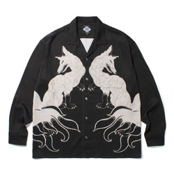 GAKKIN × BUDSPOOL 白墨狐 HAWAIIAN SHIRT GAKKIN × BUDSPOOL 白墨狐 L/S HAWAIIAN SHIRT – GXX