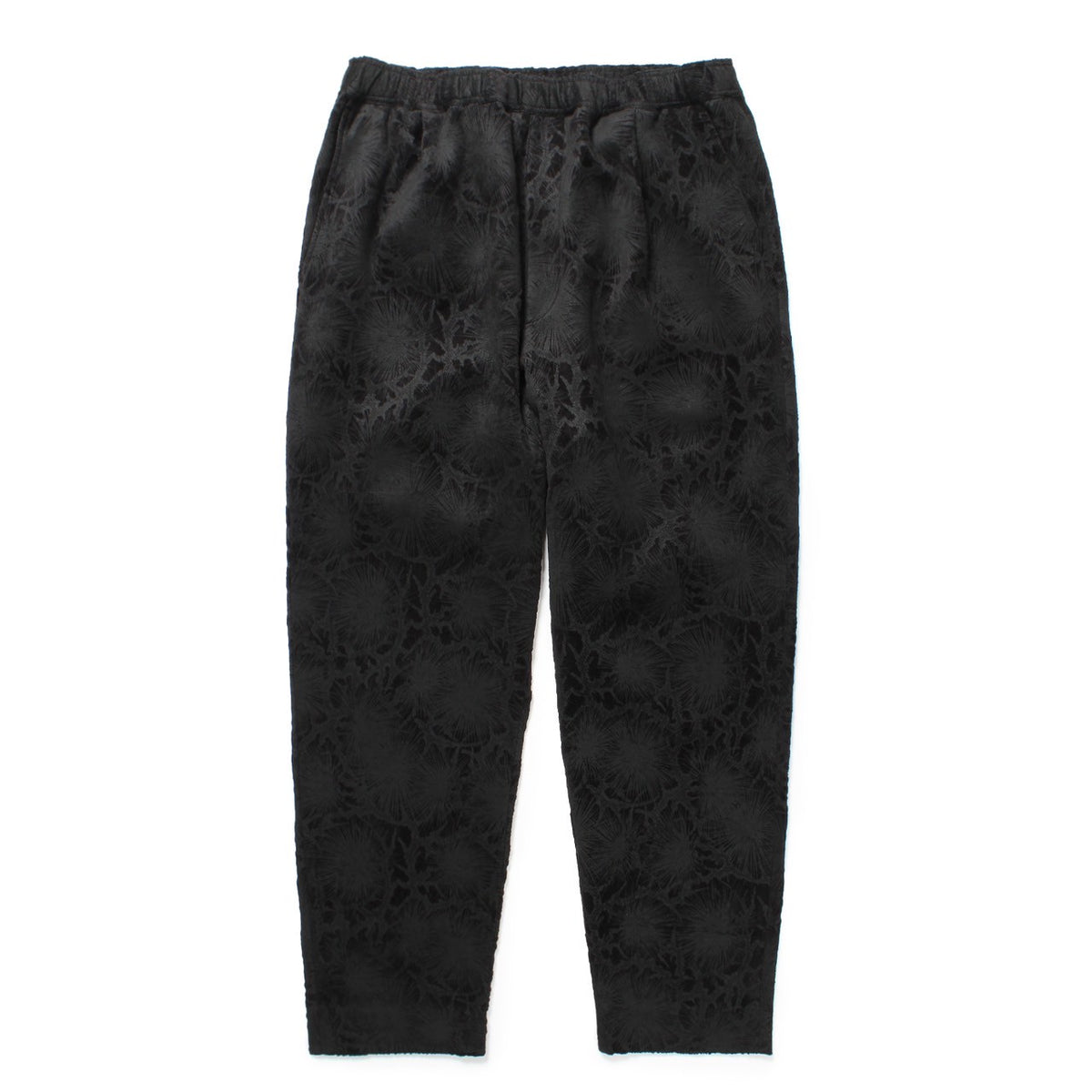 GAKKIN BUDSPOOL コットンニ ットセーター ブラック GAKKIN × BUDSPOOL 花罰家紋 COTTON KNIT JACQUARD SWEATER