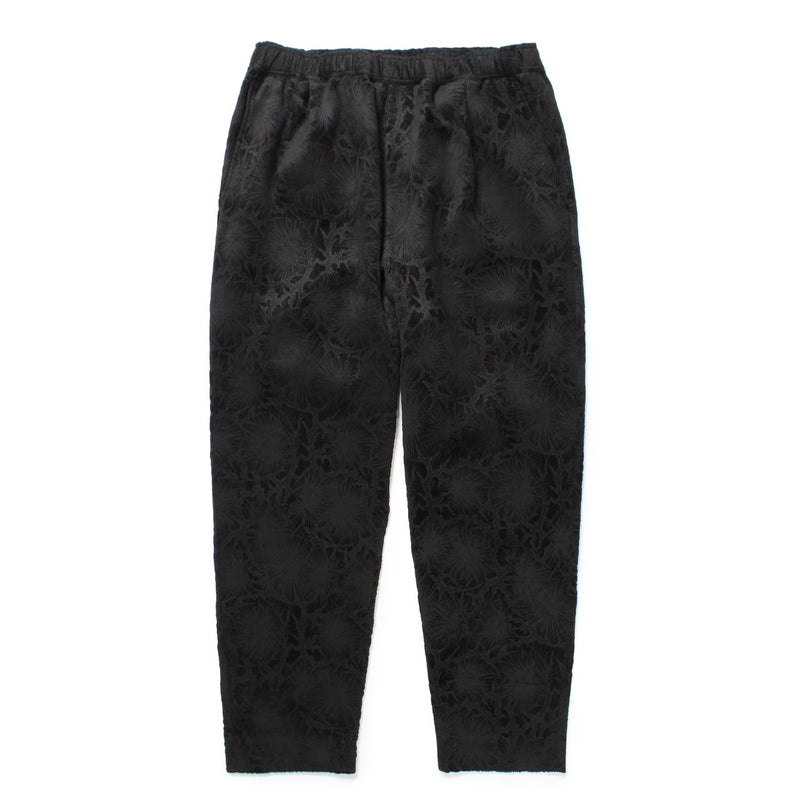 松煙墨 VELOUR EASY PANTS BLACK