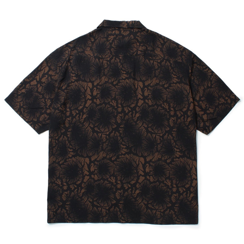 松煙墨　HAWAIIAN SHIRT BROWN