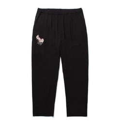 白墨狐　EMBROIDERY EASY TROUSERS