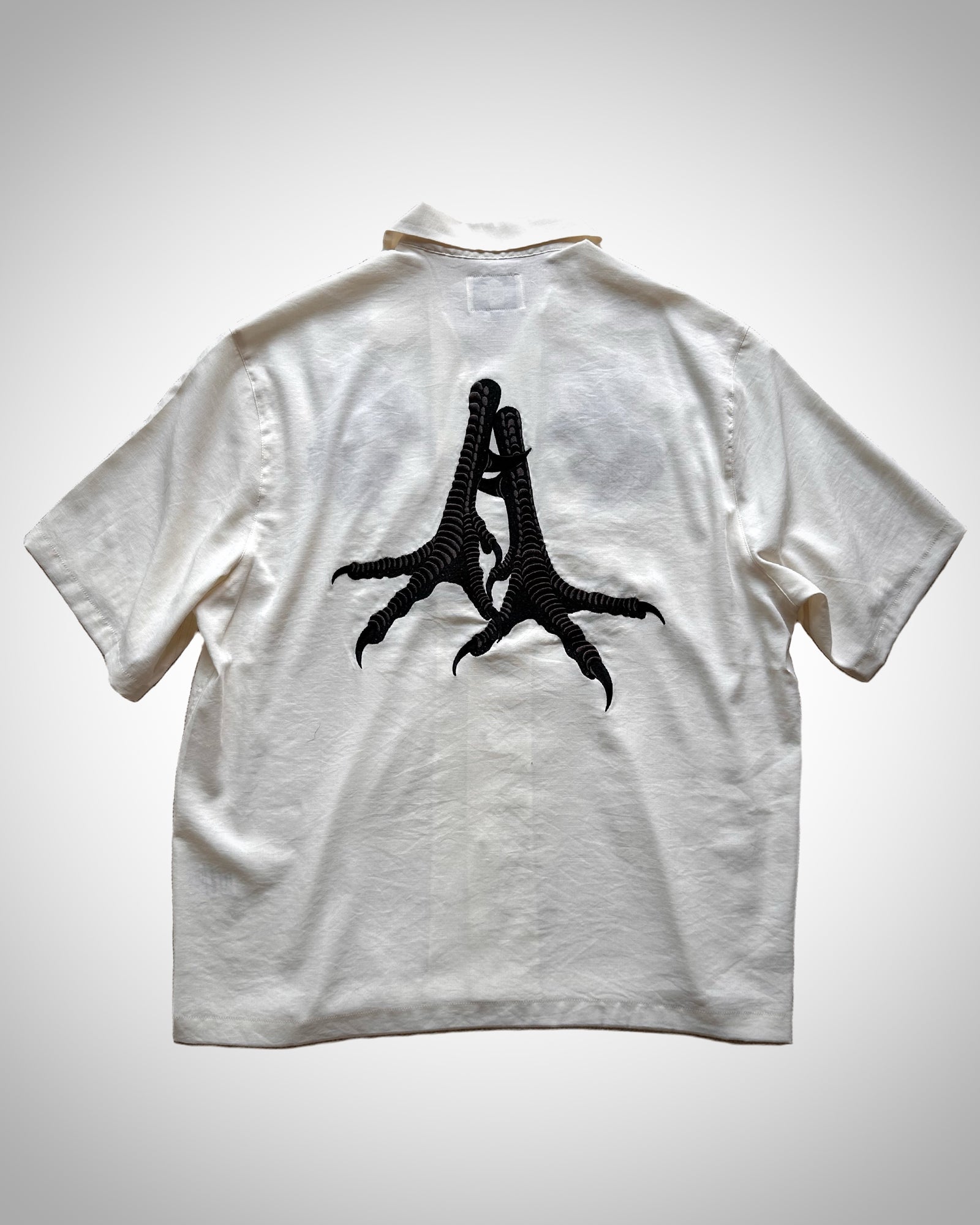 ガッキン NIWATORI EMBROIDERY シャツ 60着限定 舐達麻 NIWATORI EMBROIDERY WHITE SHIRT – GXX