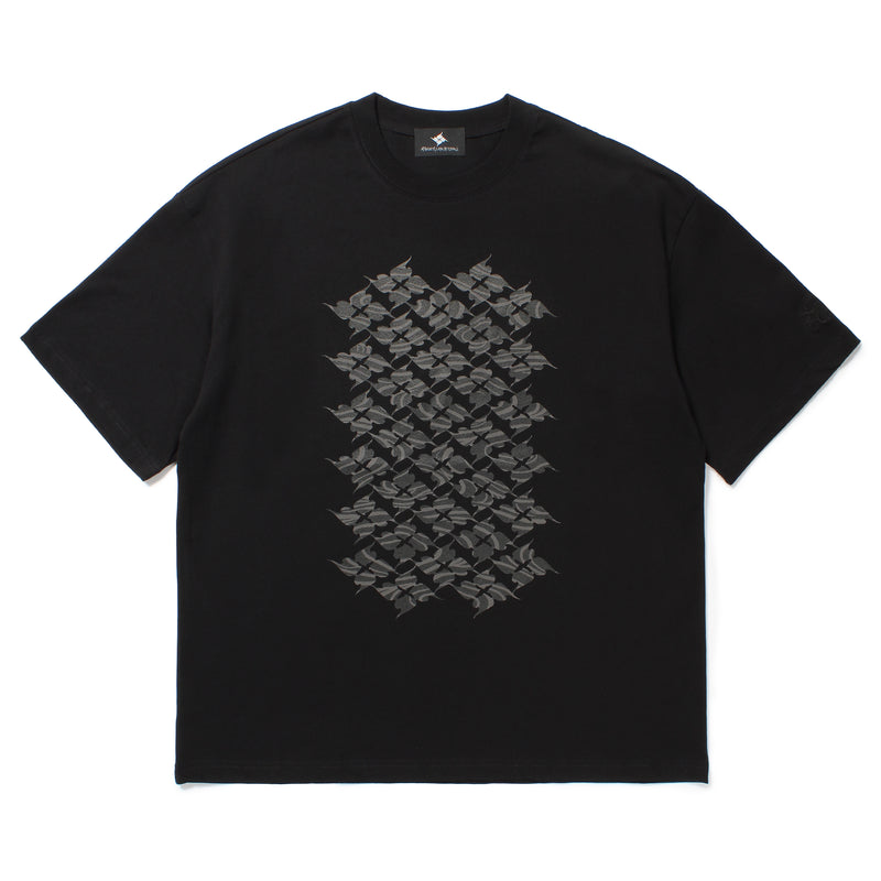 GAKKIN x BUDSPOOL 渦風花罰 PATTERN S/S TEE BLACK – GXX