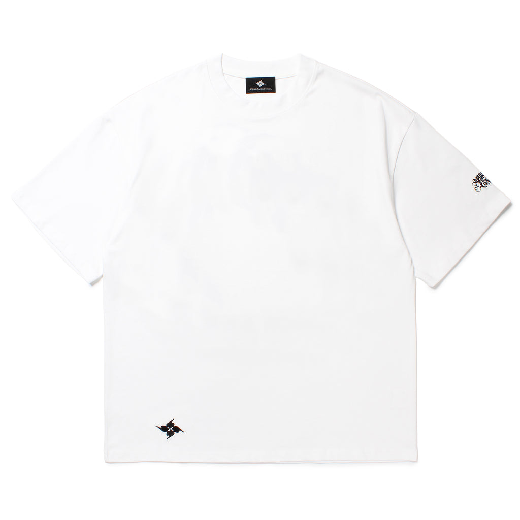 GAKKIN × BUDSPOOL 風花罰 EMBROIDERY S/S TEE WHITE – GXX
