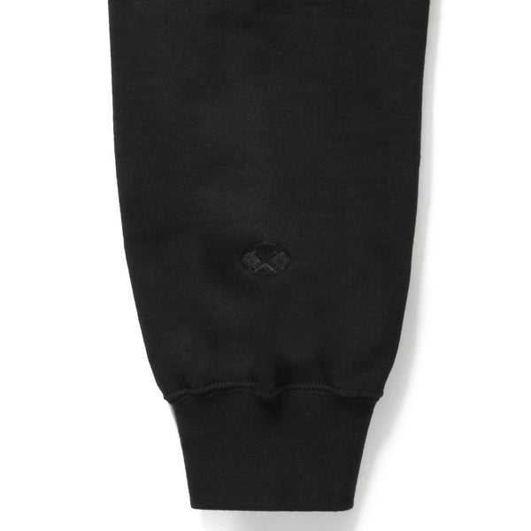 GAKKIN × BUDSPOOL 家紋CREW NECK SWEAT SHIRT BLACK