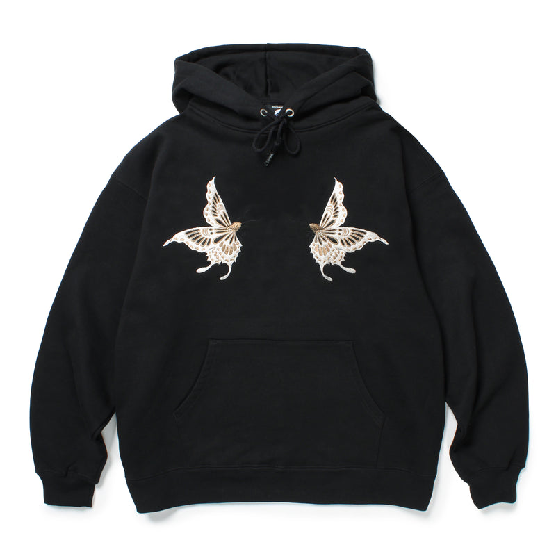 GAKKIN × BUDSPOOL GAKKIN × BUDSPOOL 白二蝶 HOODED SWEAT SHIRT – GXX