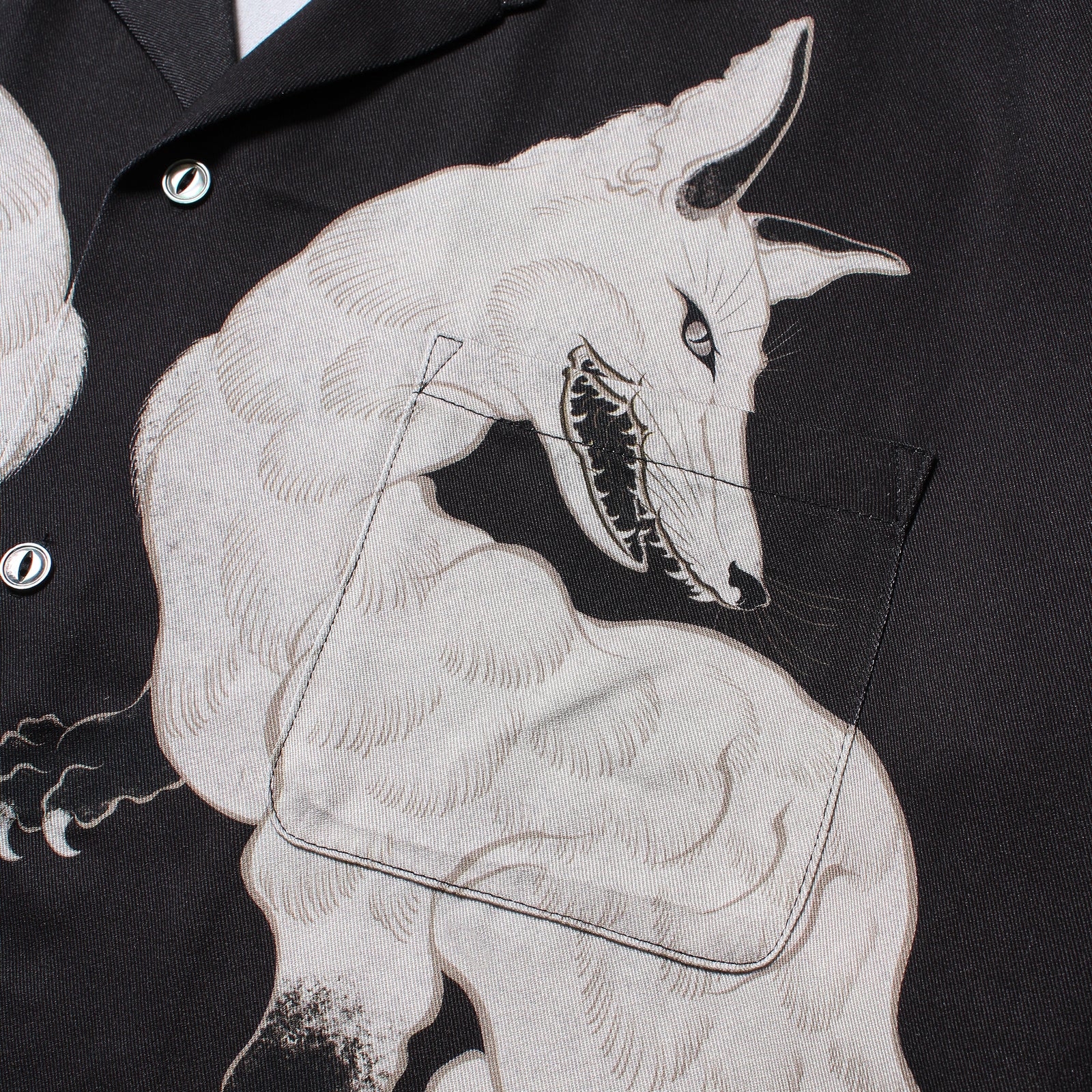 GAKKIN × BUDSPOOL 白墨狐 L/S HAWAIIAN SHIRT – GXX