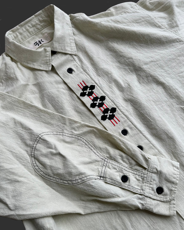 G TYROLEAN SHIRT AND SOCKS PAIR OFF WHITE