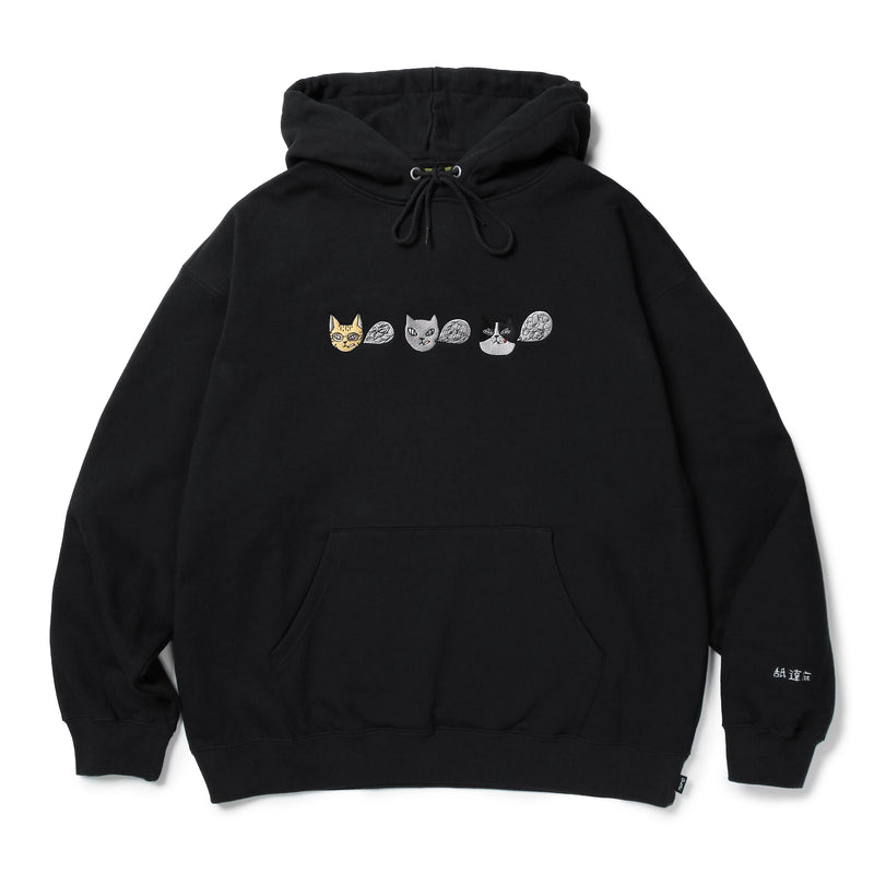 NOKO × BUDSPOOL 舐達麻 CAT HOODED SWEAT SHIRT BLACK – GXX