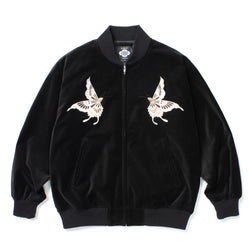 GAKKIN × BUDSPOOL 白二蝶 VELVETEEN SOUVENIR JACKET – GXX GAKKIN × BUDSPOOL 白二蝶 VELVETEEN SOUVENIR JACKET – GXX