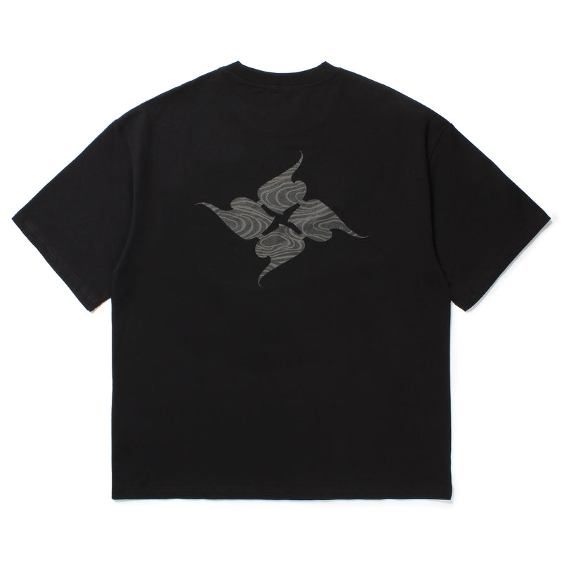 GAKKINx BUDSPOOL AGH 渦風花罰 S/S TEE BLACK – GXX