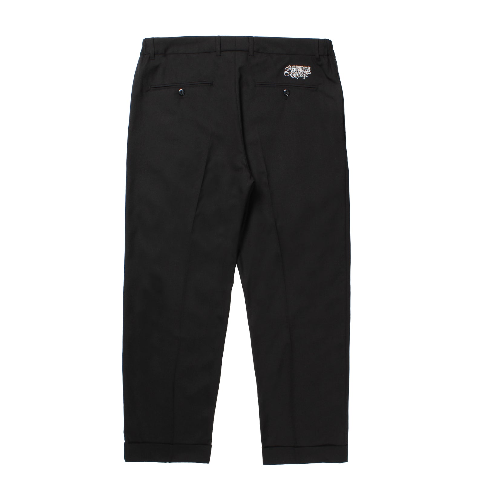 GAKKIN × BUDSPOOL LINEN WOOL TUCK TROUSERS – GXX