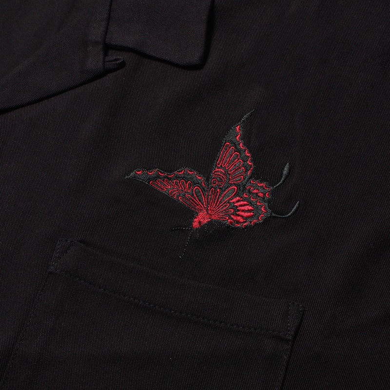 三艶蝶　EMBROIDERY 50'S SHIRT