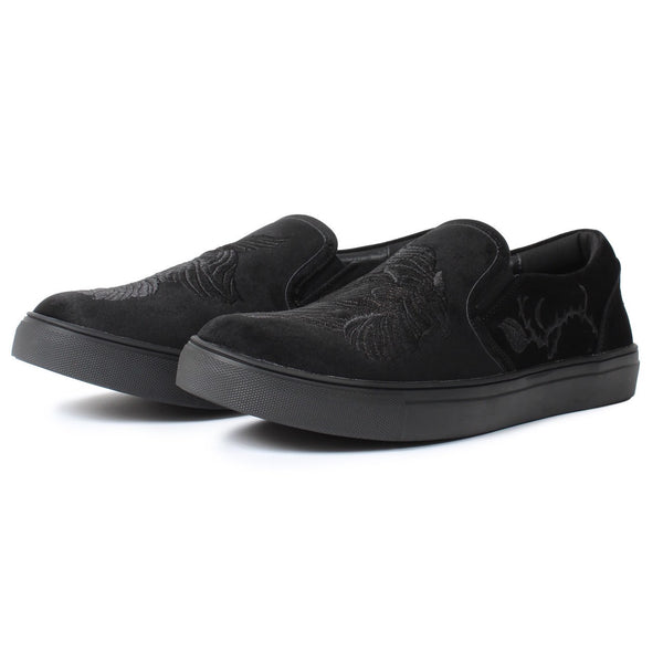 廻り花 EMBROIDERY SLIP-ON