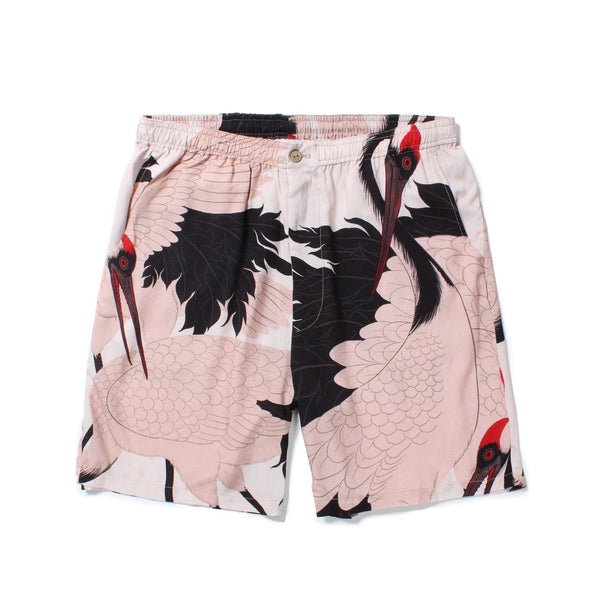 赤目鶴 HAWAIIAN SHORTS OFF WHITE