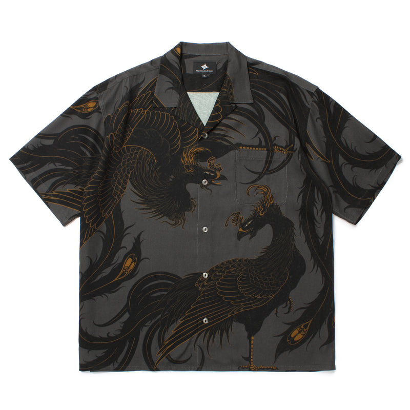 【新品未使用】GAKKIN／HANABATSU／RUG／BLACK GAKKIN x BUDSPOOL 黒瑞鳥 HAWAIIAN SHIRT BLACK – GXX