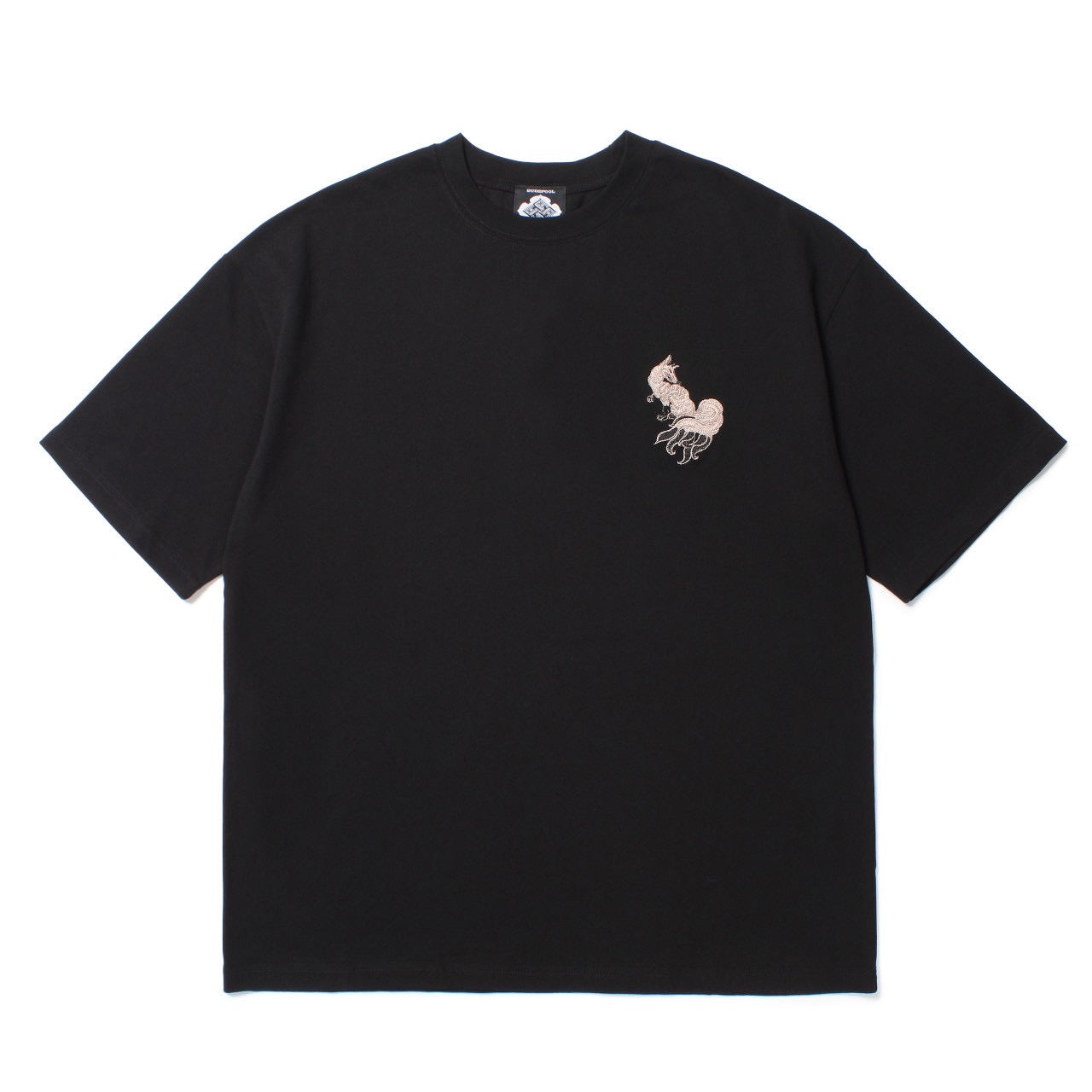 白墨狐 EMBROIDERY S/S TEE BLACK – GXX