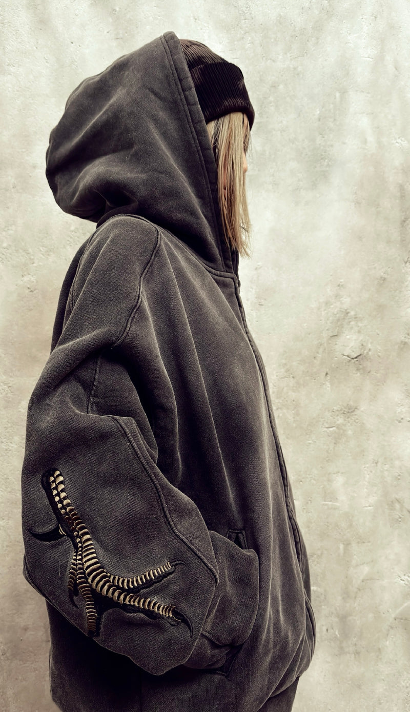トップス ROOSTER LEGS EMBROIDERY ZIPHOODIEJACKET Rooster ROOSTER LEGS EMBROIDERY ZIP HOODIEJACKET Machine