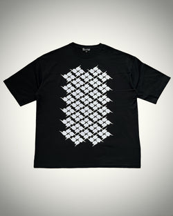 風花罰　HANABATSU T-SHIRT  BLACK