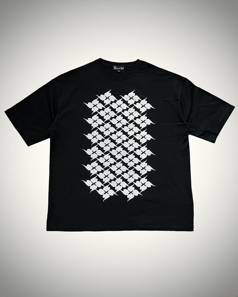 風花罰　HANABATSU T-SHIRT  BLACK