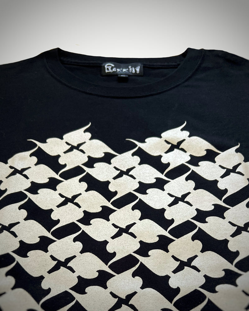 風花罰　HANABATSU T-SHIRT  BLACK